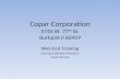 Copar Corporation 5744 W. 77 th St. Burbank Il 60459 Wet-End Training Glue Gap Calibration Procedure Meter Roll Gap.