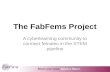 The FabFems Project A cyberlearning community to connect females in the STEM pipeline.