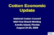 Cotton Economic Update National Cotton Council Mid-Year Board Meeting Amelia Island, Florida August 24-26, 2009 National Cotton Council Mid-Year Board.