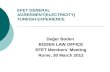 EFET GENERAL AGREEMENT(ELECTRICITY) TURKISH EXPERIENCE Değer Boden BODEN LAW OFFICE EFET Members Meeting Rome, 30 March 2012.
