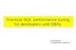 Practical SQL performance tuning, for developers and DBAs Kurt Struyf Competence Partners.