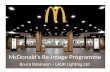 McDonalds Re-Image Programme Bruce Robinson – LAUK Lighting Ltd.