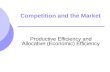 Competition and the Market Productive Efficiency and Allocative (Economic) Efficiency.