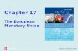 © Baldwin & Wyplosz 2006 Chapter 17 The European Monetary Union.