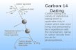 Carbon-14 Dating Carbon dating is a variety of radioactive dating which is applicable only to matter which was once living and presumed to be in equilibrium.