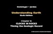 Understanding Earth Sixth Edition Chapter 8: CLOCKS IN ROCKS Timing the Geologic Record © 2011 by W. H. Freeman and Company Grotzinger Jordan.