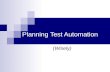 Planning Test Automation (Wisely). Introductions Thomas Messerschmidt Test Automation Specialist Now @ Paramount Pictures Avner Uzan Test Automation Analyst.