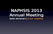 NAPHSIS 2013 Annual Meeting BASIC ADVOCACY | STATE LOBBYING.