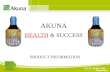 AKUNA HEALTH & SUCCESS PRODUCT INFORMATION. Akuna was founded in 1999 to market innovative natural health products. The companys headquarters is in Mississauga,