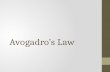 Avogadros Law. What is Avogadros Law Avogadros Principle – equal volumes of gases at the same temperature and pressure contain equal numbers of particles.