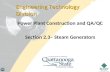 Power Plant Construction and QA/QC Section 2.3– Steam Generators Engineering Technology Division.