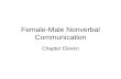 Female-Male Nonverbal Communication Chapter Eleven.