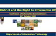 1 E-District and the Right to Information (RTI) Department of Information Technology Conference of Information Commissioners 17 th October 2007.