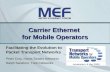 Carrier Ethernet for Mobile Operators Facilitating the Evolution to Packet Transport Networks Peter Croy, Harris Stratex Networks Ralph Santitoro, Turin.