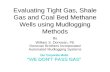 Evaluating Tight Gas, Shale Gas and Coal Bed Methane Wells using Mudlogging Methods By William S. Donovan, PE Donovan Brothers Incorporated Automated Mudlogging.