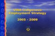 UWA Indigenous Employment Strategy 2005 - 2009. Indigenous Employment Strategy The UWA Indigenous Employment Strategy was launched in 2005 and has direct