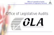 Office of Legislative Audits Department of Legislative Services Office of Legislative Audits.