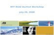 RFF RGGI Auction Workshop July 20, 2006. 1 Stakeholder Views Market Dynamics Auction Views Summary 1 2 3.