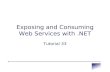 Exposing and Consuming Web Services with.NET Tutorial 33.