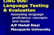 Models of language proficiency (Part 1)