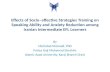 Effects of Socio–affective Strategies Training on Speaking Ability and Anxiety Reduction among Iranian Intermediate EFL Learners By Mehrdad Moloudi, PhD.