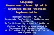 Aligning Measurement-Based QI with Evidence-Based Practice Implementation Richard Hermann, MD, MS Associate Professor of Medicine and Psychiatry Tufts.