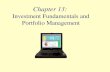 Chapter 13: Investment Fundamentals and Portfolio Management.