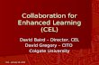 NLII - January 28, 2003 Collaboration for Enhanced Learning (CEL) David Baird – Director, CEL David Gregory – CITO Colgate University.