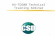 1 KX-TD500 Technical Training Seminar. 2 Table of Contents Introduction1-7 KX-TD500 Basic and Expansion Shelf8-19 Configuration20-23 CPU Card KX-TD5010124-27.