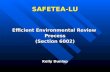 SAFETEA-LU Efficient Environmental Review Process (Section 6002) Kelly Dunlap.