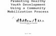 April 2007 Promoting Healthy Youth Development Using a Community Mobilization Process.