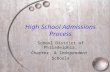High School Admissions Process School District of Philadelphia, Charter, & Independent Schools.