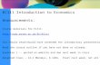 EC111 Introduction to Economics Announcements: Course materials for Ec111:  You should read/should have attended the introductory.