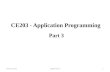 CE203 - Application Programming Autumn 2013CE203 Part 31 Part 3.