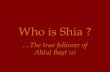 Who is Shia ? …The true follower of Ahlul Bayt (a)
