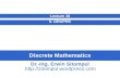 Discrete Mathematics 6. GRAPHS Lecture 10 Dr.-Ing. Erwin Sitompul .