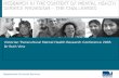 Department of Human Services RESEARCH IN THE CONTEXT OF MENTAL HEALTH SERVICE PROVISION – THE CHALLENGES Victorian Transcultural Mental Health Research.