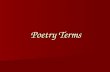 Poetry Terms. Alliteration: The repetition of sounds in a group of words as in “Peter Piper Picked a Peck of Pickled Peppers.”