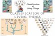 CLASSIFICATION OF LIVING THINGS. ABOUT HOW MANY LIVING THINGS EXIST ON EARTH? – 1.5 MILLION KNOWN ORGANISMS – THOUSANDS MORE IDENTIFIED EACH YEAR – ABOUT.