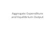 Aggregate Expenditure and Equilibrium Output. The Core of Macroeconomic Theory.