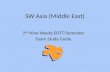 SW Asia (Middle East) 2 nd Nine Weeks EOTT/Semester Exam Study Guide.
