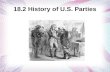 18.2 History of U.S. Parties. The Start of Political Parties Realignment = When a party's base of support among the electorate changes.  The people who.