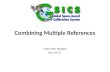 Combining Multiple References GSICS Web Meeting 2011-04-27.