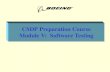 CSDP Preparation Course Module V: Software Testing.