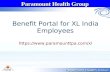 Paramount Health Group Benefit Portal for XL India Employees .