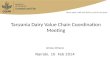 Tanzania Dairy Value Chain Coordination Meeting Amos Omore Nairobi, 10 Feb 2014.