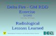 Delta Fire - GM RDD Exercise 5/13/03 Lansing, Michigan Radiological Lessons Learned Michigan Department of Environmental Quality Radiological Protection.