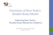 Overview of New York’s Health Home Model Tailoring New York’s Health Home Model for Children New York State Department of Health January 27, 2014.