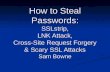 How to Steal Passwords: SSLstrip, LNK Attack, Cross-Site Request Forgery & Scary SSL Attacks Sam Bowne.