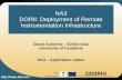 Http:// NA3 DORII: Deployment of Remote Instrumentation Infrastructure David Gutiérrez – Emilio Díaz University of Cantabria NA3 – Application.
